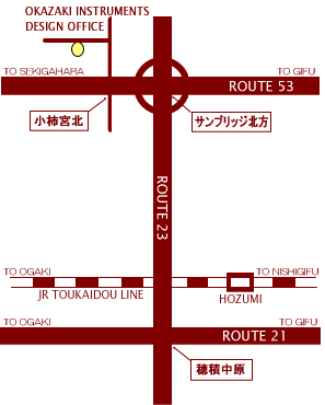 Location Map To Okazaki Instruments Design Office